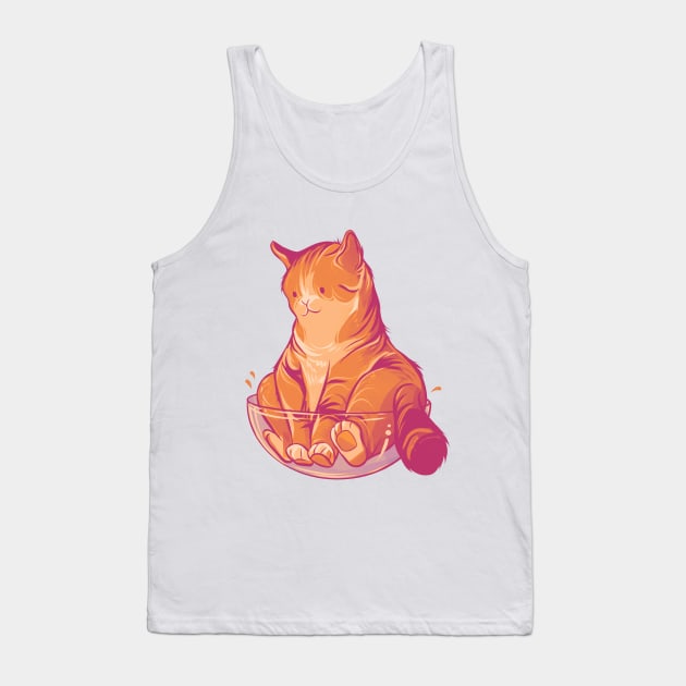 If it fits, it sits! (funny cat) Tank Top by Claire Lin